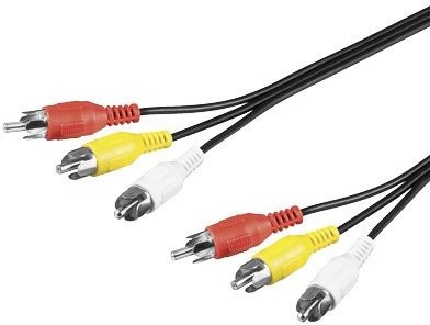 Wentronic AUDIO/VIDEO (3 X wtyczka cinch na 3 X wtyk cinch) 5 m 50383