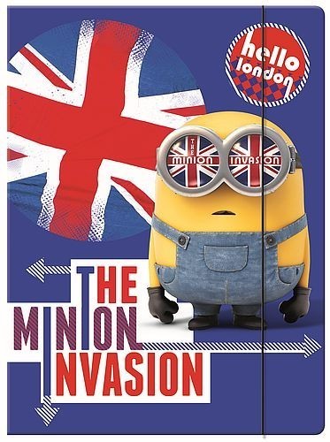 St. Majewski TECZKA Z GUMKĄ A4 MINIONKI