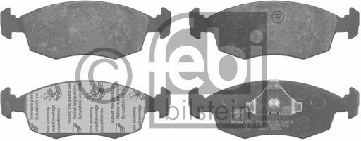 FEBI BILSTEIN Zestaw klocków hamulcowych, hamulce tarczowe 16021