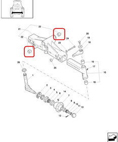 CNH TULEJKA ZAWIESZENIA PRZEDNIEJ OSI 86501553
