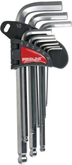 Profix Zestaw kluczy imbus długich z bit kulistą, imbus 9szt. 1,5-