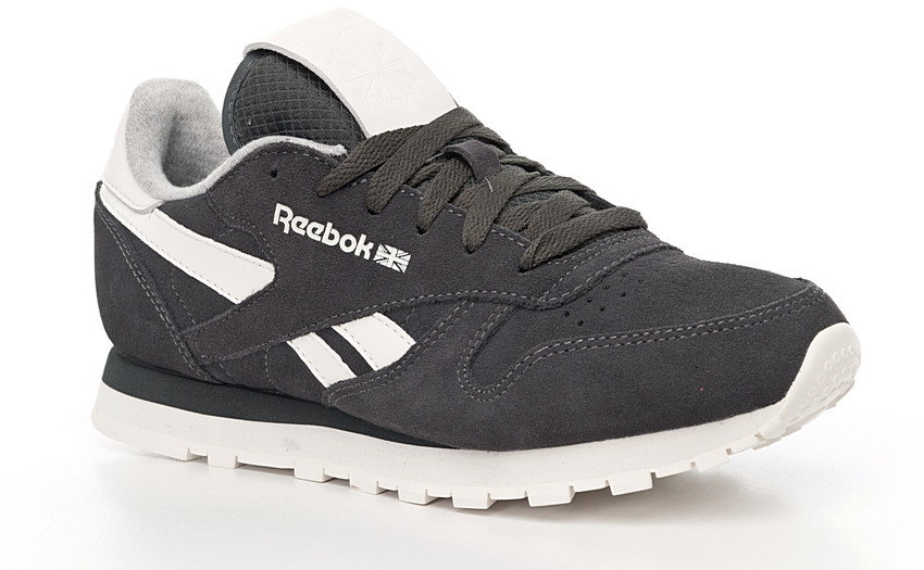 Reebok CL Leather Suede M49100 grafitowy