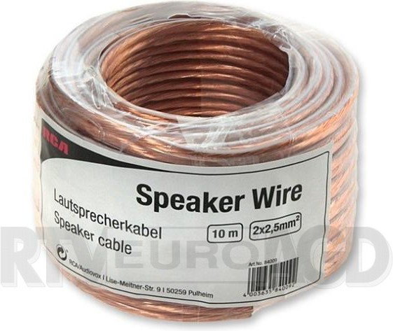 RCA 84009 2 x 2,5 mm, 10 m