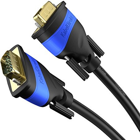 KabelDirekt TOP Series kabel VGA 15 PIN, Full HD 3D 1080p, 0,5m 452