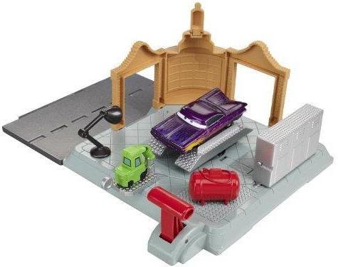 Mattel Cars Chłodnica Górska Zestaw Salon Lakierniczy Romana BDF77