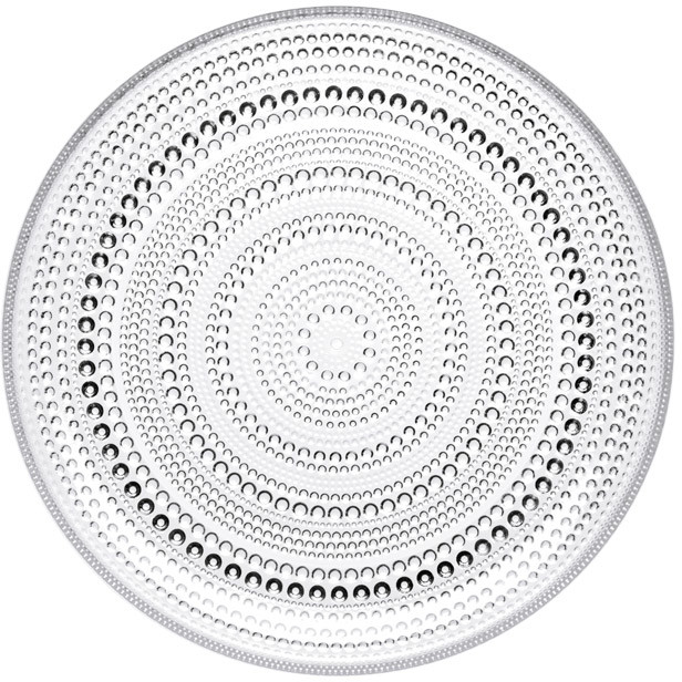 Iittala Talerz płaski Kastehelmi 24 cm clear 1007057