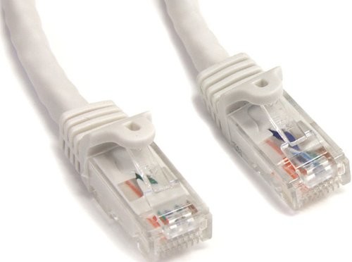 STARTECH.COM 15 ft Snagless Startech Cat6 UTP Patchkabel, ETL-Verified, czarna, spig9, biały  biały N6PATCH75WH