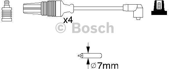 Bosch Zestaw przewodów zapłonowych 0 986 356 830
