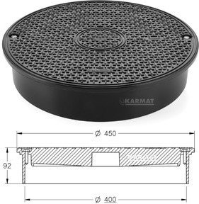 Karmat Właz dla rury litej O 400 SN2/SN4 P400