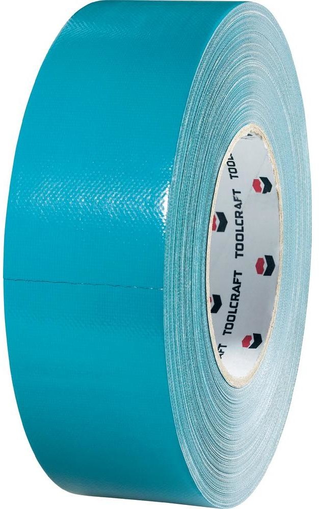 TOOLCRAFT Taśma materiałowa TOOLCRAFT 829B48L50C Kolor niebiesko-szary DxS) 50 m x 48 mm Zawartość 1 Rolka(ek)