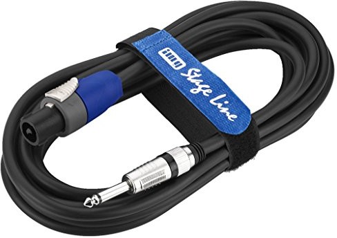 IMG Stage Line mscn-8100/SW kabel do głośników (Speakon wtyczka/wtyczka jack) 10 m Czarny 129390