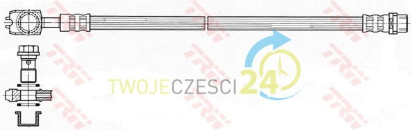 TRW Przewód hamulcowy elastyczny PHD484