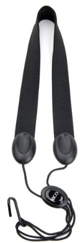 Rico altowy pasek i za pomocą sopran saksofon altowy, jazz Wave, metalowych haków, czarny (Solid Black) SLA11