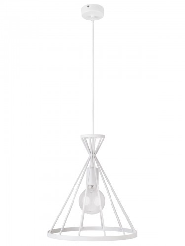 Sigma Lampa zwis NOWUM biała ozdobna do salonu 30889