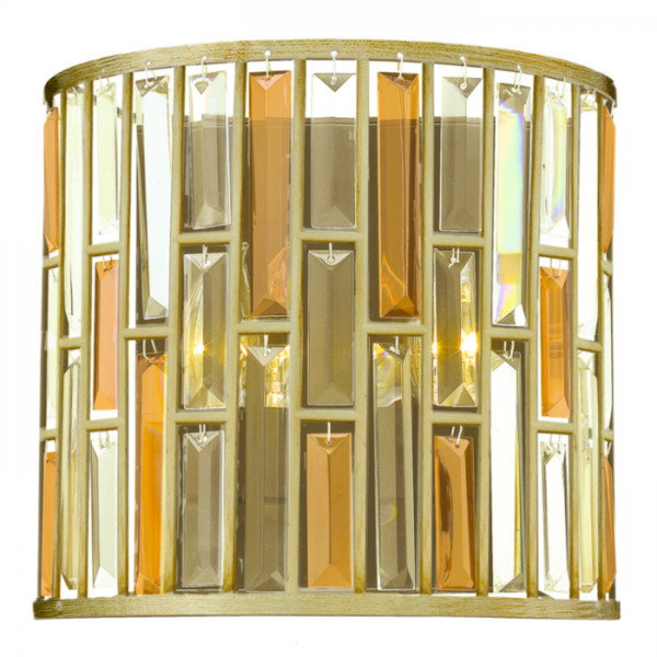 Elstead Lighting Kinkiet LAMPA ścienna HK/GEMMA2/A SL HINKLEY metalowa OPRAWA z kryształk