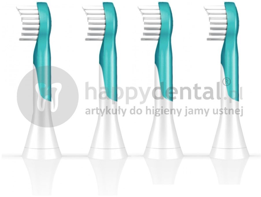 Philips SONICARE For Kids 3/4+ Mini 4 szt. HX6034 - końcówki (głowice) wymienne dziecięce do szczoteczki sonicznej