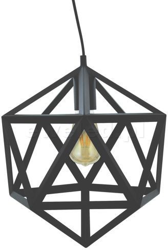 Polux IL MIO DENMARK lampa wisząca 1xE27 czarny 305534