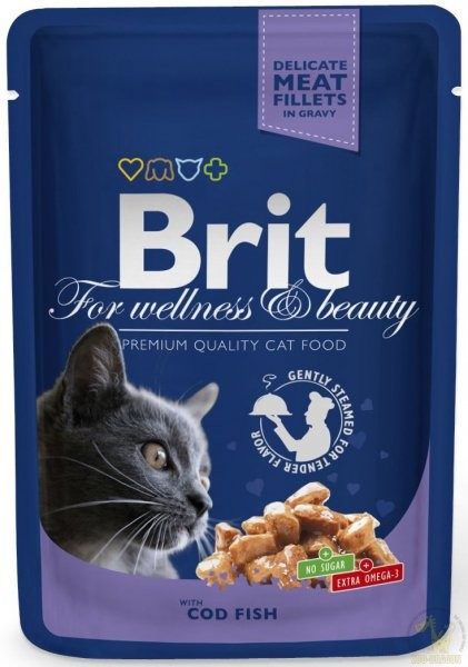 Brit Premium Cat Dorosłe Cod fish - Dorsz w sosie 100g 110-100272