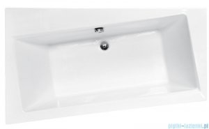 PMD Piramida Besco Infinity 160x90 lewa biała + obudowa + syfon #WAI-160-NL/OAI-160-NS/19975