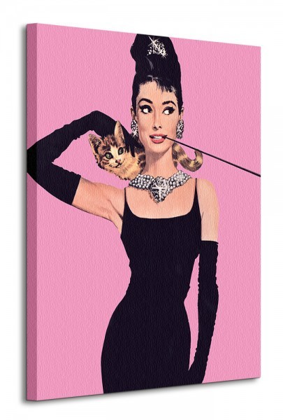 Art group Digital Audrey Hepburn (Pink) - Obraz na płótnie WDC90413
