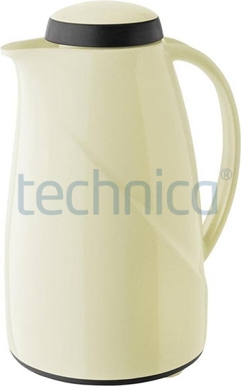 Helios Termos z tworzywa, z pokrywką 1,5 l, kremowy | , Wave Maxi HELIOS-2945-092