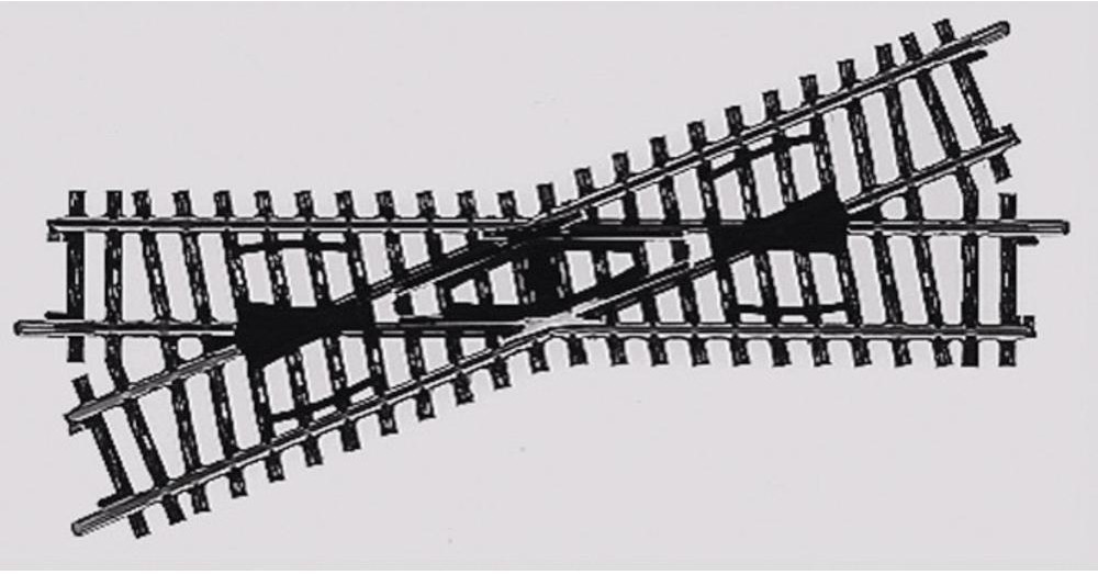 Maerklin Skrzyżowanie torów Marklin 2259 168 9 mm 22 5° skala H0