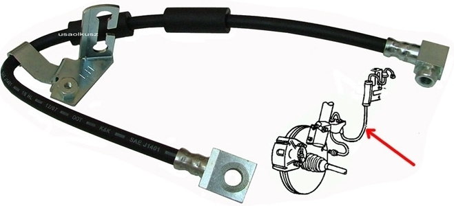 ROżNE Przewód hamulcowy przedni lewy Chrysler Plymouth Voyager Dodge Caravan