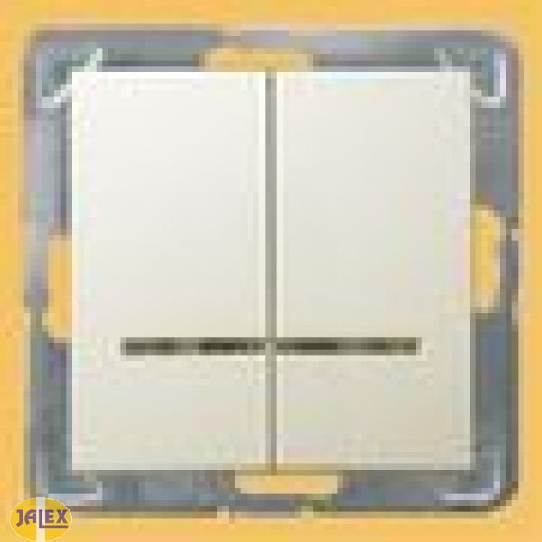 Ospel Impresja Modul Łącznik dwugrupowy z podświetleniem ŁP-2YS/m/27