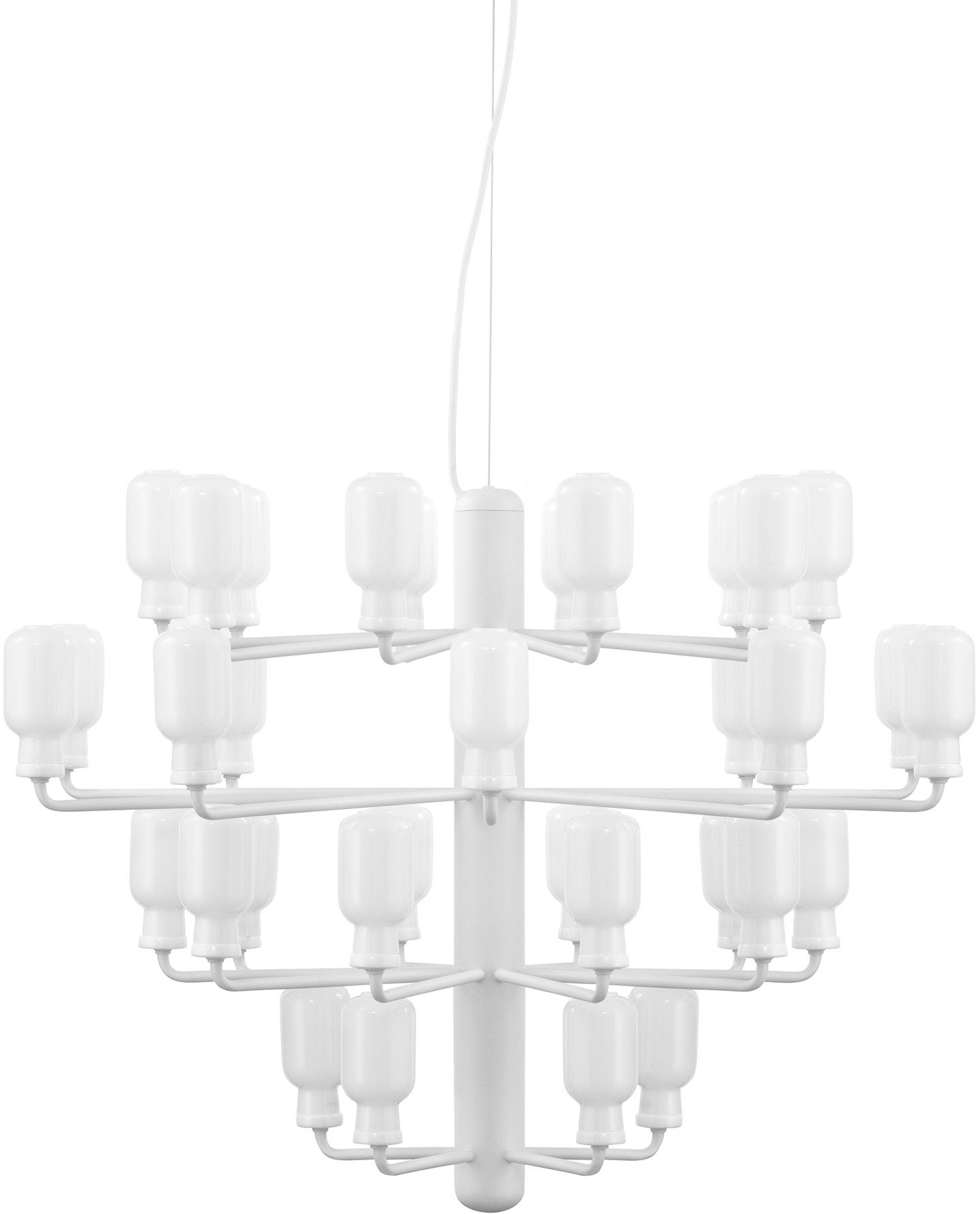 Normann Copenhagen Żyrandol Amp duży biały