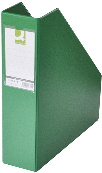 Q-CONNECT Pojemnik na dokumenty , PVC, A4/76, zielony KF16212