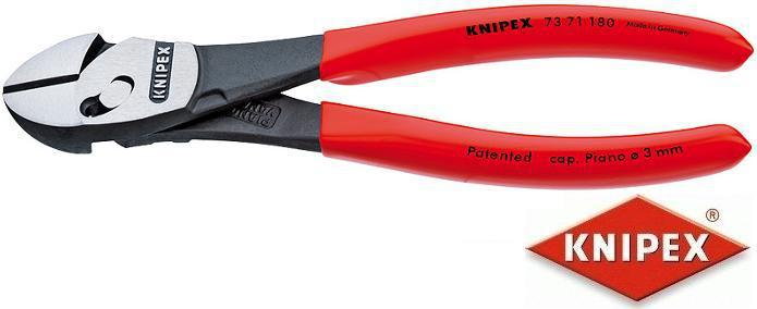 Knipex szczypce tnące boczne o dużej wytrzymałości TwinForce DIN ISO 5749 (73 71 (73 71 180)