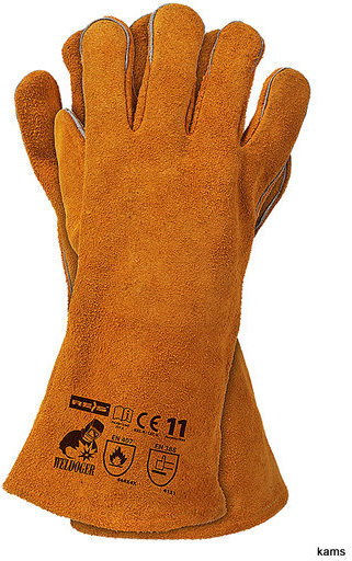 Reis WELDOGER - skórzane długie rękawice - 35 cm - rozmiar: 11.