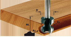 Festool Frez do listew uchwytowych, HW S8 D22/16/R2,5+6 491140