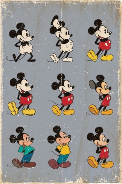 Mickey Mouse ewolucja - plakat PP33309