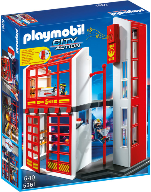 Playmobil 5361 City Action - Remiza strażacka z alarmem