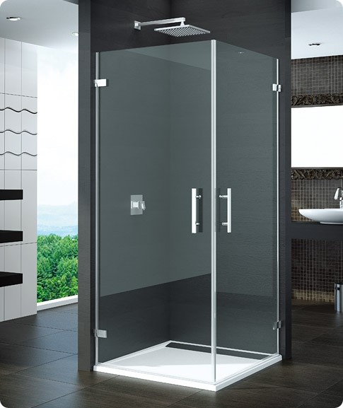 Ronal SanSwiss Pur PUE1 40-100x200 lewe profil chrom szkło satyna PUE1GSM11049