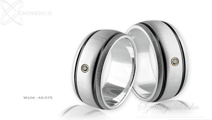 Eminence Obrączki srebrne - wzór Ag-075