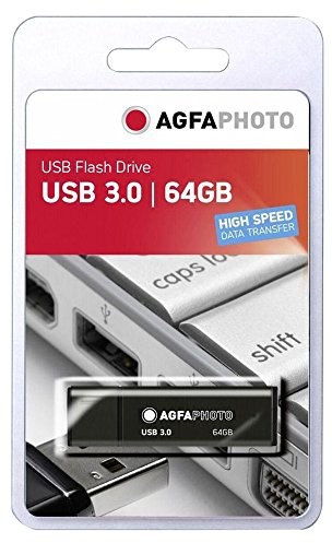 Agfa Photo 64 GB moduł pamięci USB 3.0 Czarny, nowość 4250255102332