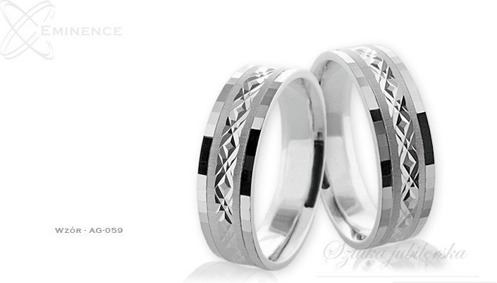 Eminence Obrączki srebrne - wzór Ag-059