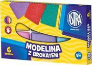 Astra Modelina z brokatem 6 kolorw