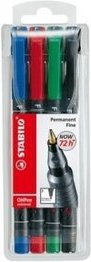 Stabilo International Gmbh - Foliopis, grubość lini F - 0,7mm, 4 szt 842