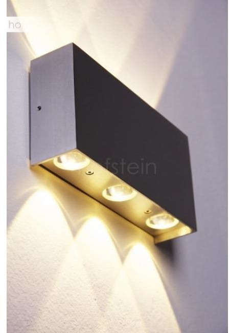 B-Leuchten Oświetlenie Stream lampa ścienna LED Aluminium, 6-punktowe 40088605