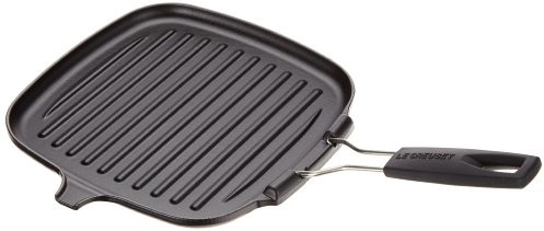 Le Creuset 20054000000400 patelnia do grillowania kwadratowa, czarna, 1 sztuka 20054000000400