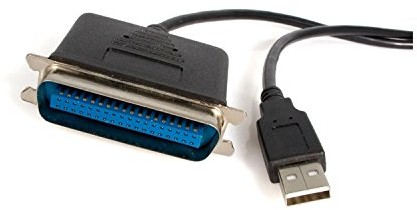 STARTECH.COM StarTech. com USB do równoległego kabla adapter  Centronics/IEEE1284 kabel do drukarki, czarny 1,8 m