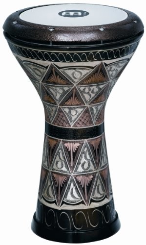 Meinl Percussion meinl Percussion HE-3012 miedź doumbek z tworzywa sztucznego futra, średnica 21,59 cm (8,5 cala), miedź HE-3012