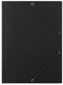 Biella Teczka preszpanowa DONAU z gumką czarna DN279-2