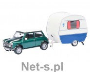Schuco Mini Cooper with Caravan