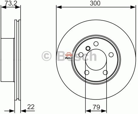 BOSCH Tarcza hamulcowa 0 986 479 A18