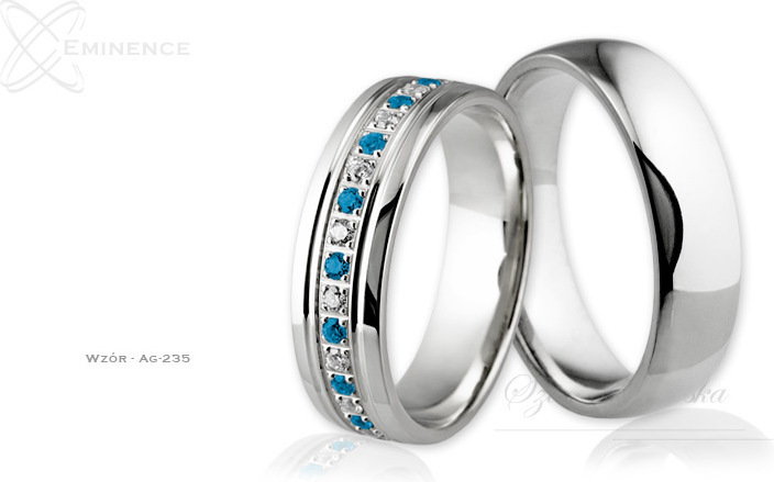 Eminence Obrączki srebrne - wzór Ag-235