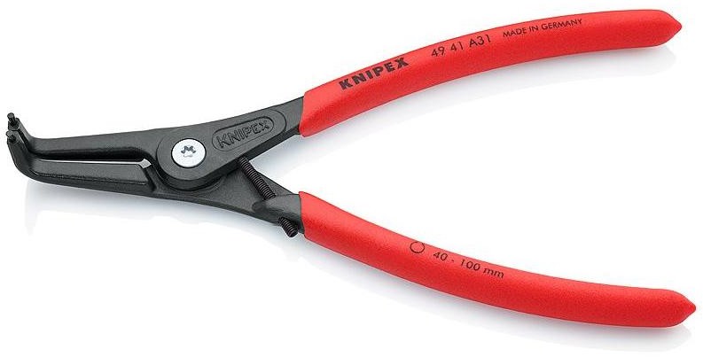 Knipex Szczypce do pierścieni Segera 49 41 A31 40-100 mm do pierścienia zewnętrznego